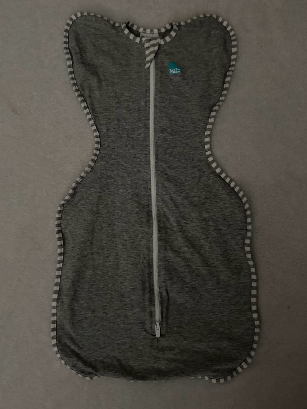 Love to Dream Gray Swaddle Up Stretch Cotton Sack